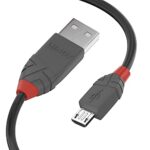 LINDY 36732 Anthra Line – Cable USB 2.0 tipo A a Micro-B (1 m), color