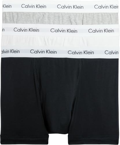 Calvin Klein Trunk 3pk 0000u2662g Bóxer, Multicolor (Black/White/Grey