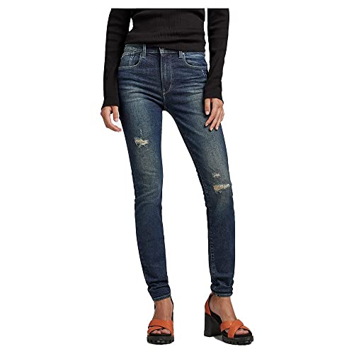 G-Star Para Mujer Jeans Lhana Skinny, Azul (antique forest blue restor