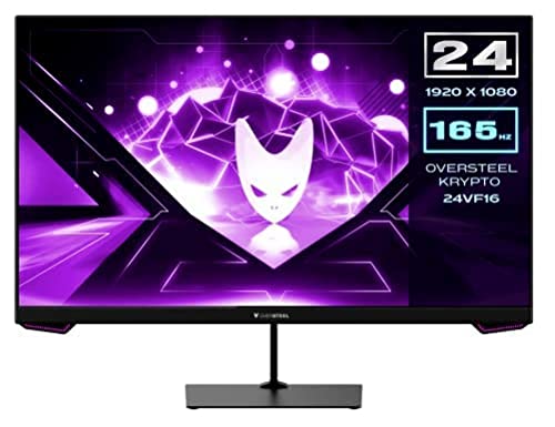 Oversteel – KRYPTO Monitor de Gaming LED 24» FullHD (1920×1080), Pane