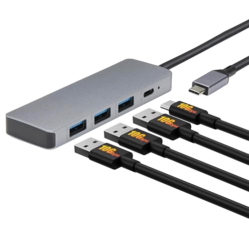 Amazon Basics Hub dock de USB 3.2/3.1, 2.ª gen., 10 Gb/s, USB C a 1 US