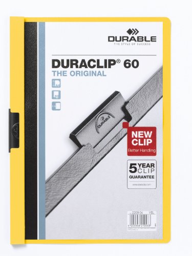 Durable 220904 Duraclip Original 60 (para 1-60 hojas de A4), 25 piezas
