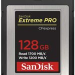 SanDisk Extreme PRO 128GB CF Express Card Type B, up to 1700MB/s, for