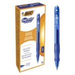 BIC Gel-ocity, Bolígrafos Originales Gel, Punta Media (0,7 mm), Agarre