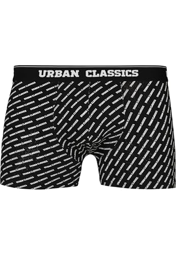 Urban Classics Boxer Shorts 5-Pack Boxers, Bur/Dkblu+Wht/blk+Wht+AOP+b