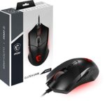 MSI Clutch GM08 – Ratón USB simétrico para Videojuegos, LED Rojo, Sens