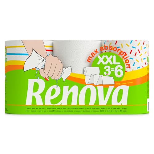 Renova Rollo de Cocina, 3 Unidades (Paquete de 1)