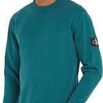 Calvin Klein Jeans Badge Crew Neck J30J323426 Sudaderas, Azul (Atlanti