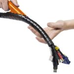 D-Line CZ252.5B Cubiertas para cables eléctricos, Cable Zipper para cu