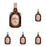 Old Parr Whisky Escocés 12 años, 1 L (Paquete de 5)