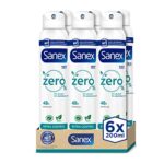 Sanex Zero% Extra Control Desodorante Spray, Pack 6 Uds x 200ml, Prote