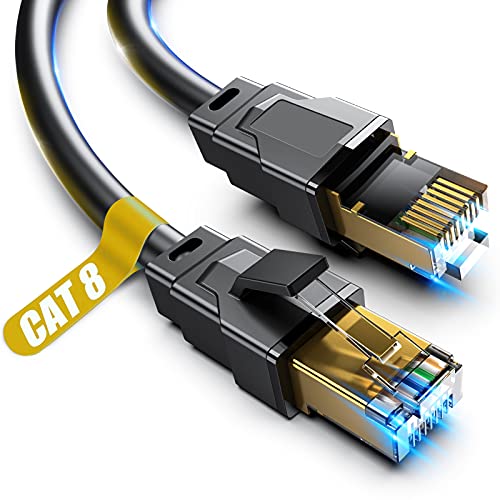 Akake Cable Ethernet Cat 8, 0,5 m, 1 m, 2 m, 3 m, 5 m, 6 m, 9 m, 12 m,