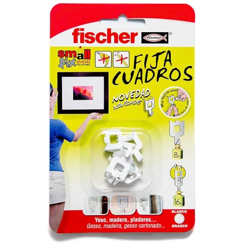 fischer – Fija Cuadros para Colgar Cuadros Sin Hacer Agujeros, Capacid