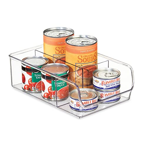 iDesign Caja transparente con 3 compartimentos, organizador de cocina