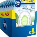 Ambipur Ambientador Casa para Baño (8 x 50 días), Elimina y Previene l