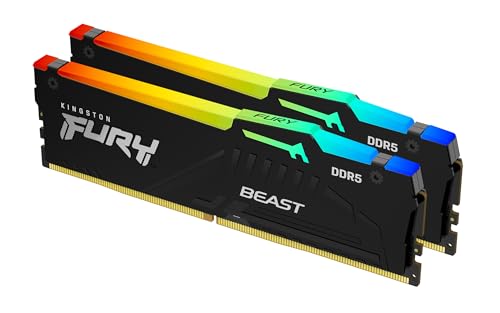 Kingston FURY Beast Negro RGB EXPO 32GB 6000MT/s DDR5 CL30 DIMM Memori
