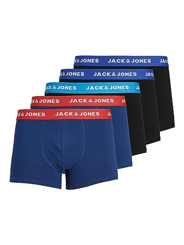 Jack & Jones Jaclee Trunks 5 Pack Calzoncillos Boxer Hombre, Hombre, A