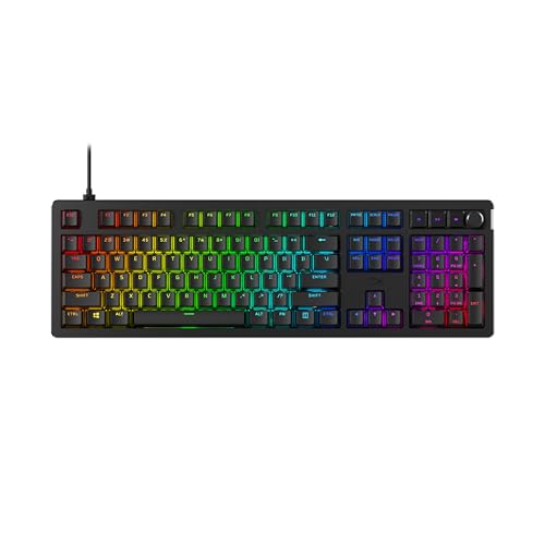 HyperX Alloy Rise – Teclado gaming mecánico, switches Red, hot swap en