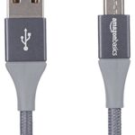 Amazon Basics Cable USB 2.0 USB-A a Micro USB con trenzado doble, 3 m,