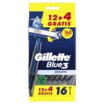Gillette Blue3 Smooth Maquinillas Desechables Para Hombre, Tres Hojas
