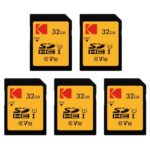 KODAK – Juego de 5 Tarjetas de Memoria SDHC (32 GB, Ultra Alta)