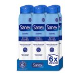 Sanex Dermo Extra Control Desodorante Spray, Pack 6 Uds x 200 ml, con