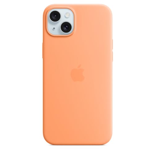 Apple Funda de Silicona con MagSafe para el iPhone 15 Plus – Naranja S