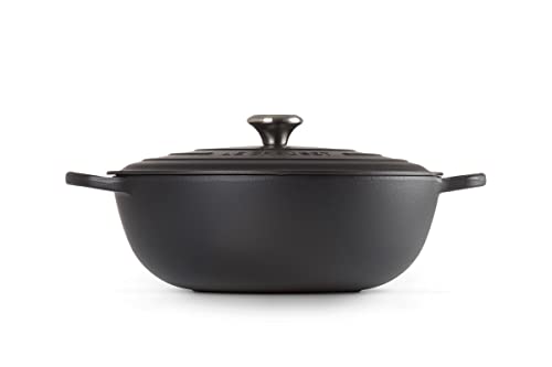 Le Creuset Marmita de hierro fundido, diámetro 32 cm, 7 L, Negro Mate,
