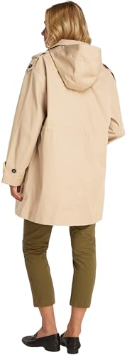 Tommy Hilfiger Parka Mujer Cotton Hood Gabardina, Beige (Beige), 36