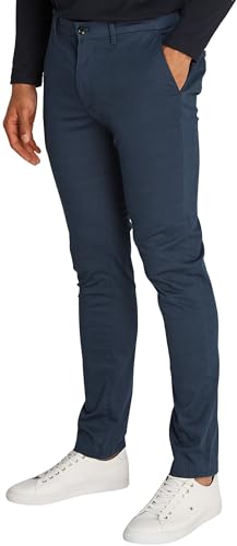 Tommy Hilfiger Chino Hombre Bleecker Printed Structure Slim Fit, Azul