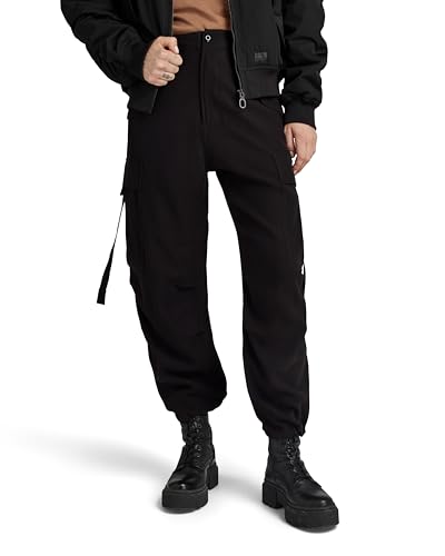 G-STAR Para Mujer Pantalones Cargo Cropped Drawcord, Negro (dk Black D