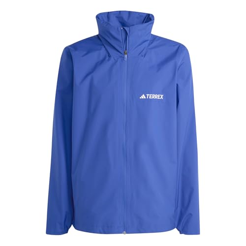 adidas Hombre Terrex Multi Essentials 2 Layer Rain Jacket, semi lucid