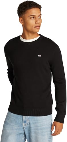 Tommy Jeans TJM Slim Essential Light Sweater Dm0dm18895 Suéter, Black