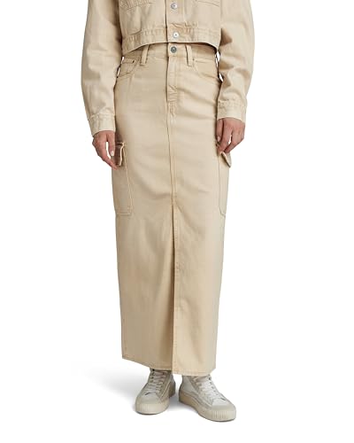 G-Star para Mujer Falda Viktoria Long Cargo, Beige (Sun Faded Sand GD