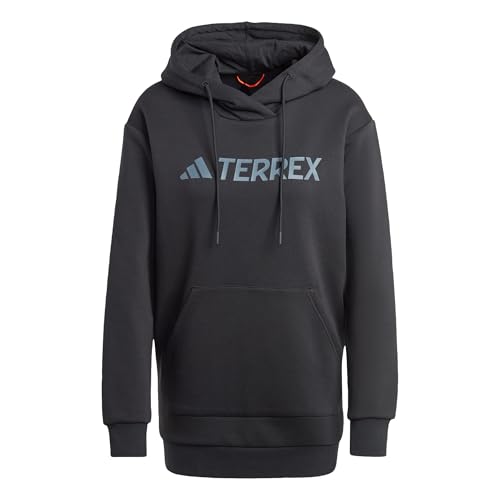 adidas Mujer Terrex Multi Large Logo Hoodie, Black, XS