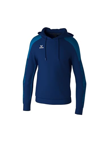 Erima Sudadera con Capucha EVO Star (1072411) Hombre, New Navy/Mykonos