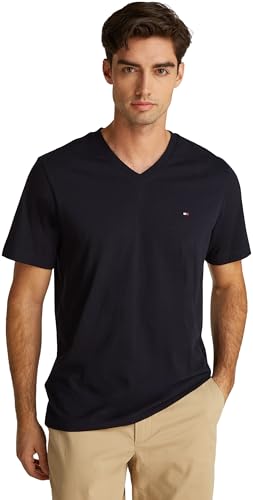 Tommy Hilfiger Camiseta de manga corta Hombre Essential Tee con cuello