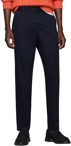 Tommy Hilfiger Pantalón Chino Hombre Tapered Fit, Azul (Desert Sky), 2