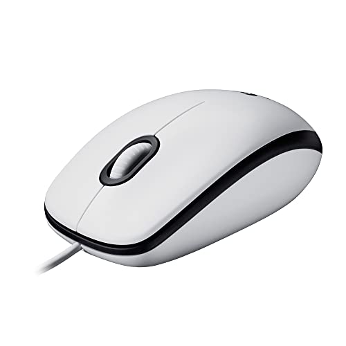 Logitech M100 Ratón con Cable USB, 3 Botones, Seguimiento Óptico 1000