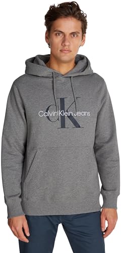 Calvin Klein Sudadera Hombre Hoodie Seasonal Monologo Regular con Capu
