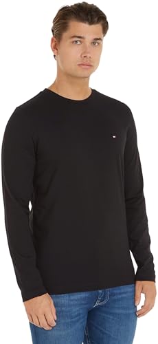 Tommy Hilfiger Camiseta de manga larga Hombre Tommy Logo de algodón, N