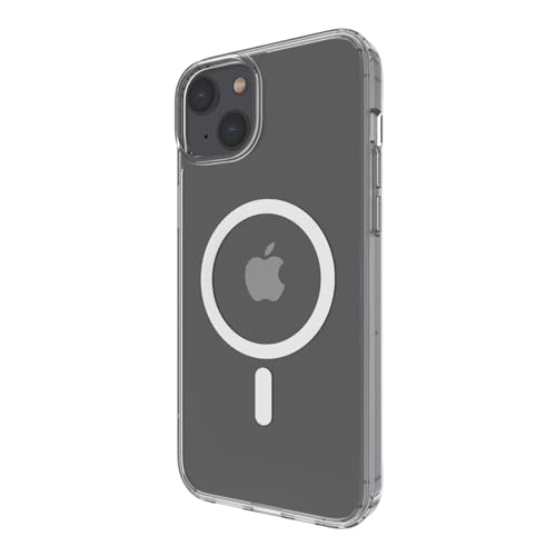 Belkin funda compatible con MagSafe para iPhone 14 Plus, funda transpa