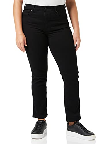 Levi’s 724 High Rise Straight, Vaqueros Mujer, Night Is Black, 23W / 2