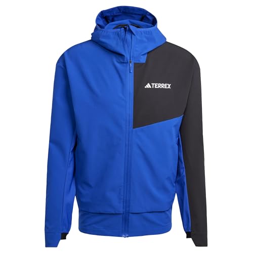 adidas Hombre Terrex Multi Soft shell Jacket, Semi Lucid Blue/Black, M