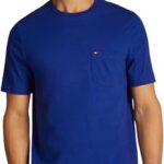 Tommy Hilfiger Camisetas de Manga Corta Hombre Essential con Bolsillo