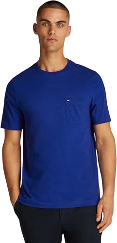 Tommy Hilfiger Camisetas de Manga Corta Hombre Essential con Bolsillo