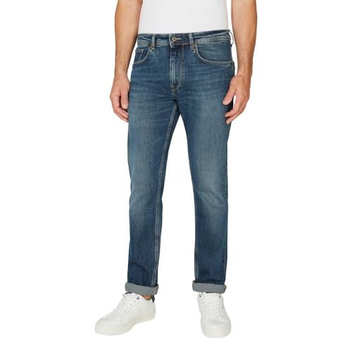 Pepe Jeans Straight Jeans Pm207393, Azul (Denim-hw6), 28W/32L para Hom