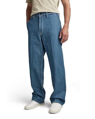 G-Star Para Hombre Pantalones Modson Straight Chino, Azul (raw denim D