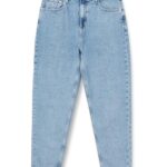 Tommy Jeans Mom Jean Uhr TPR Ai4116Dw0Dw21392 Ajustado, Mezclilla (Den