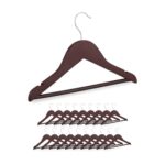Relaxdays Perchas Infantiles, Set 20, Colgadores de Madera, Bebé y Niñ